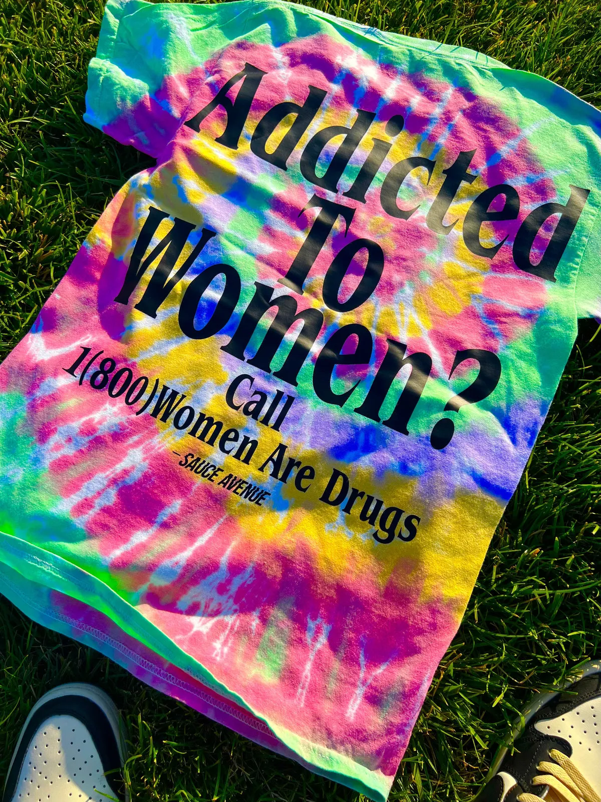 Addicted To Women?™ (BLK) | Airy Spiral Tee