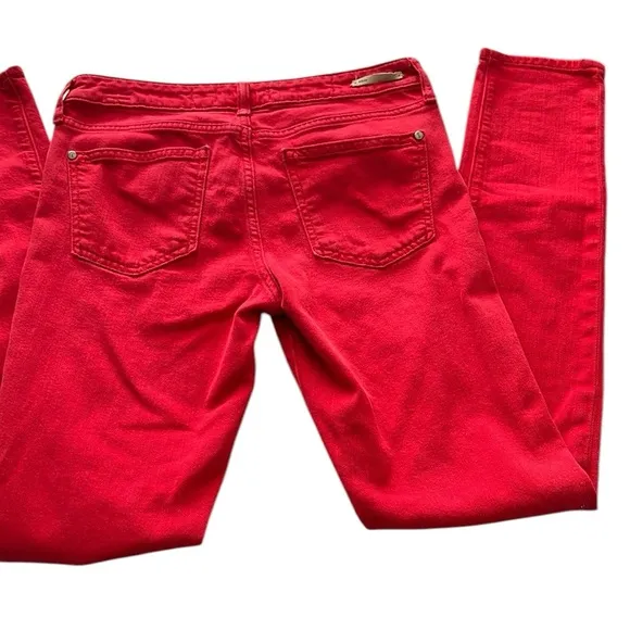 Anthropologie Pilcrow and the Letterpress Women's Red STET Jeans