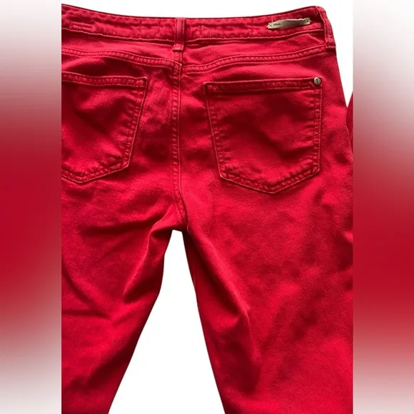 Anthropologie Pilcrow and the Letterpress Women's Red STET Jeans