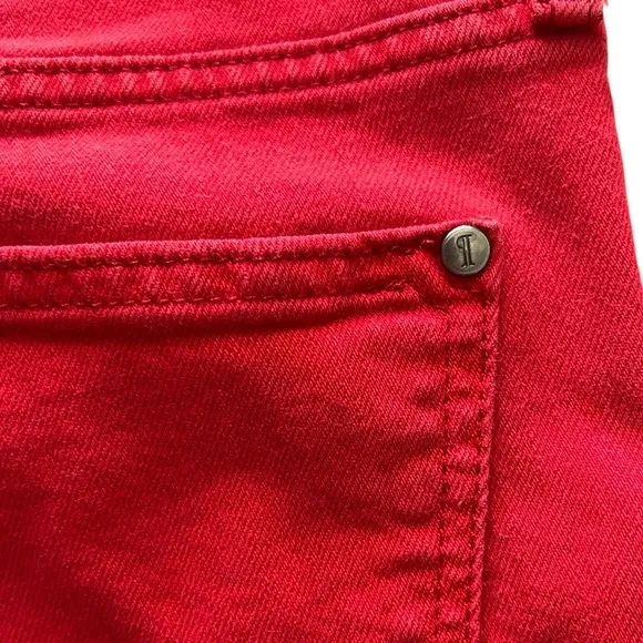 Anthropologie Pilcrow and the Letterpress Women's Red STET Jeans