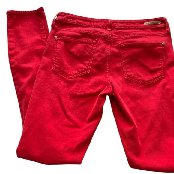 Anthropologie Pilcrow and the Letterpress Women's Red STET Jeans