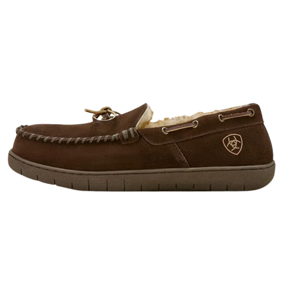 AR2836 Ariat Men's Lost Lake Moccasin - Chocolate