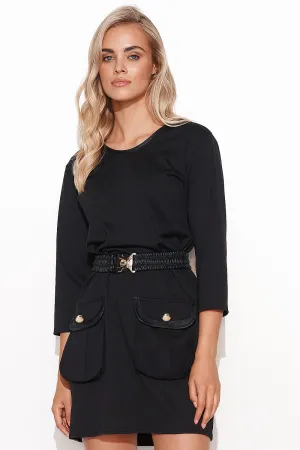 Belted Knitted Mini Dress