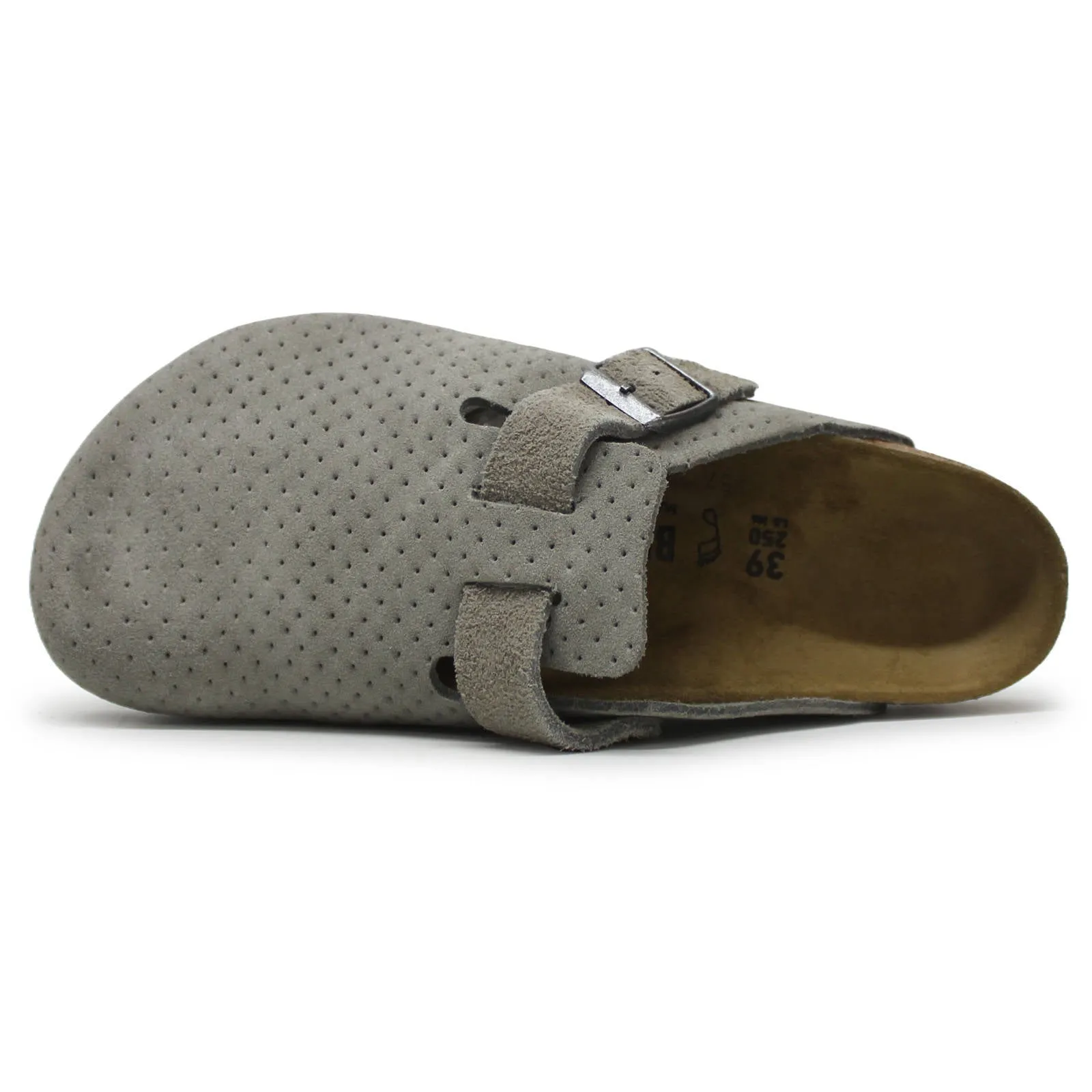 Birkenstock Boston BS Suede Embossed Unisex Slip On Clogs Sandals