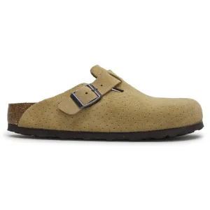 Birkenstock Boston BS Suede Embossed Unisex Slip On Clogs Sandals