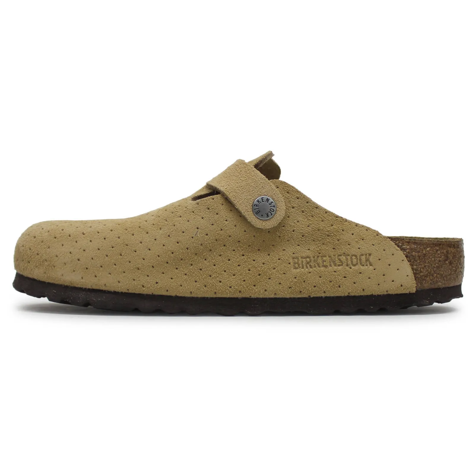 Birkenstock Boston BS Suede Embossed Unisex Slip On Clogs Sandals