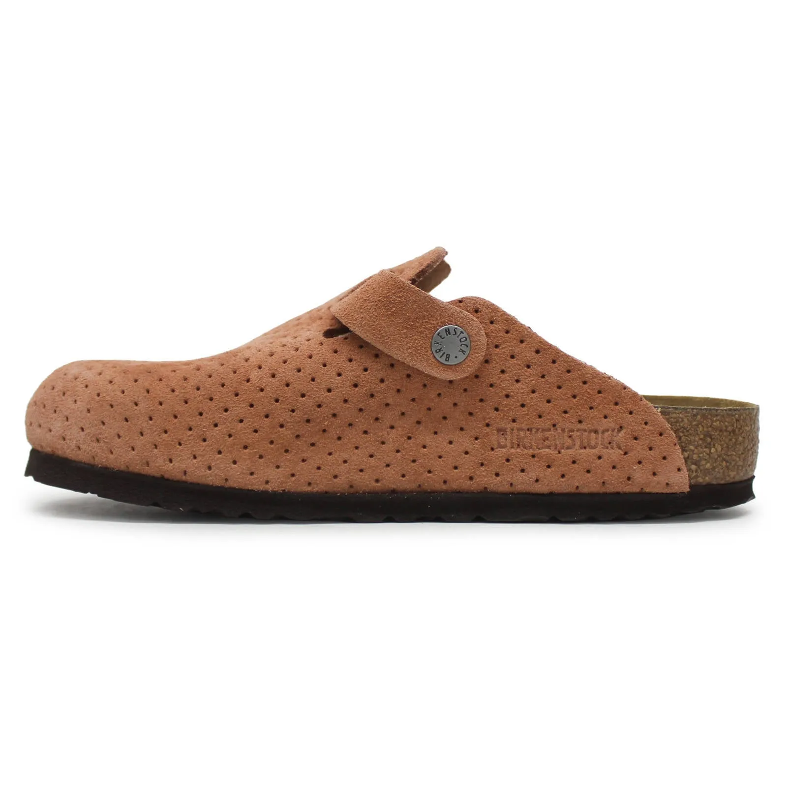 Birkenstock Boston BS Suede Embossed Unisex Slip On Clogs Sandals
