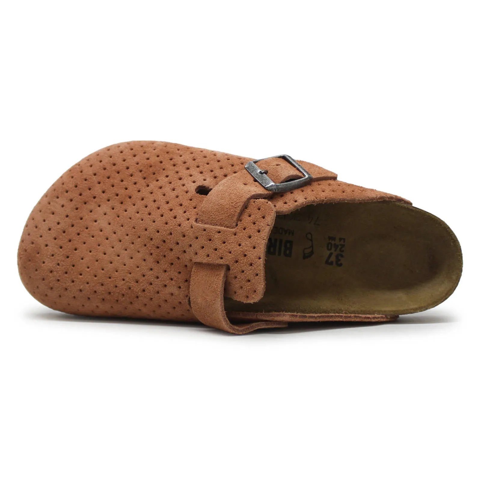 Birkenstock Boston BS Suede Embossed Unisex Slip On Clogs Sandals