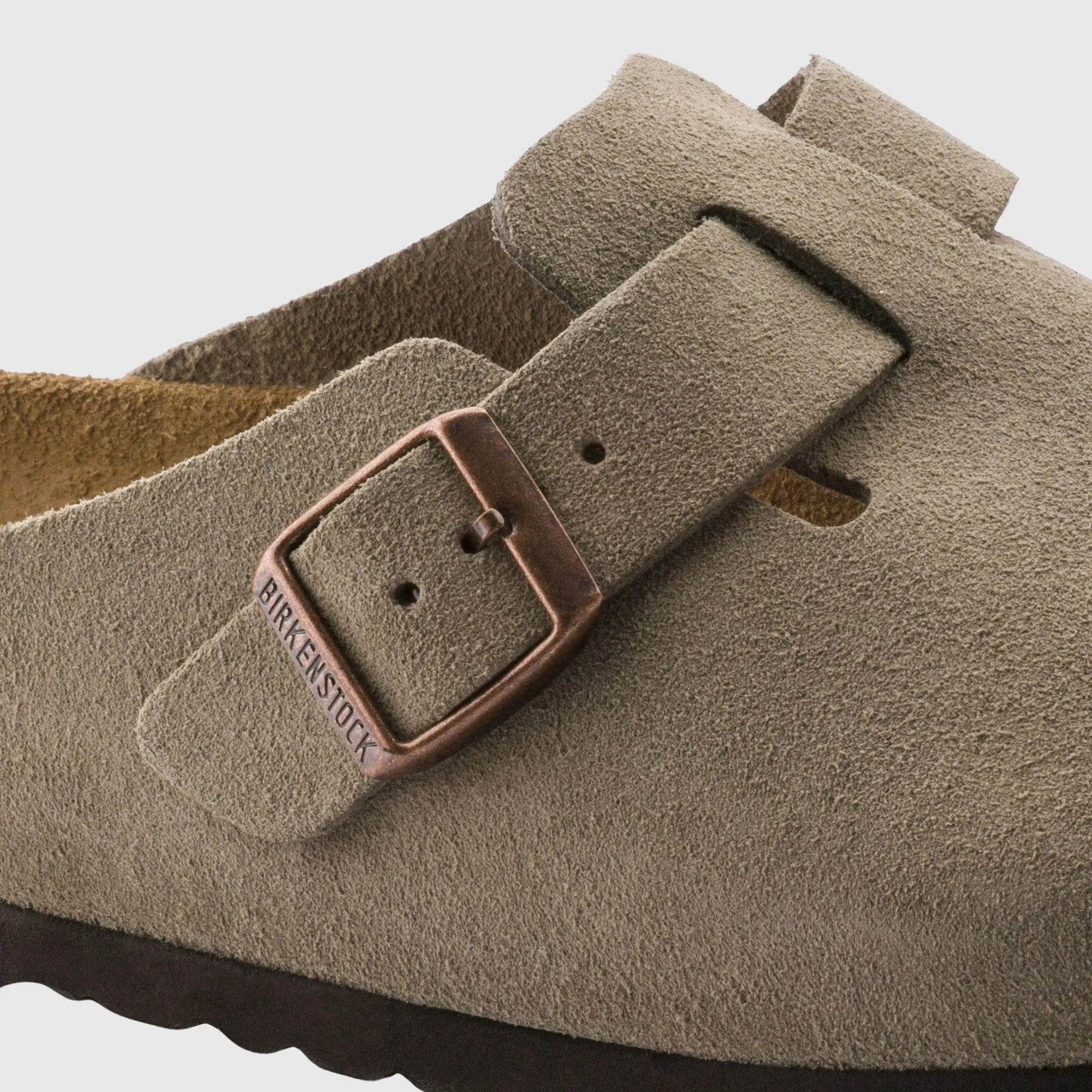 Birkenstock Boston Clog Suede - Taupe