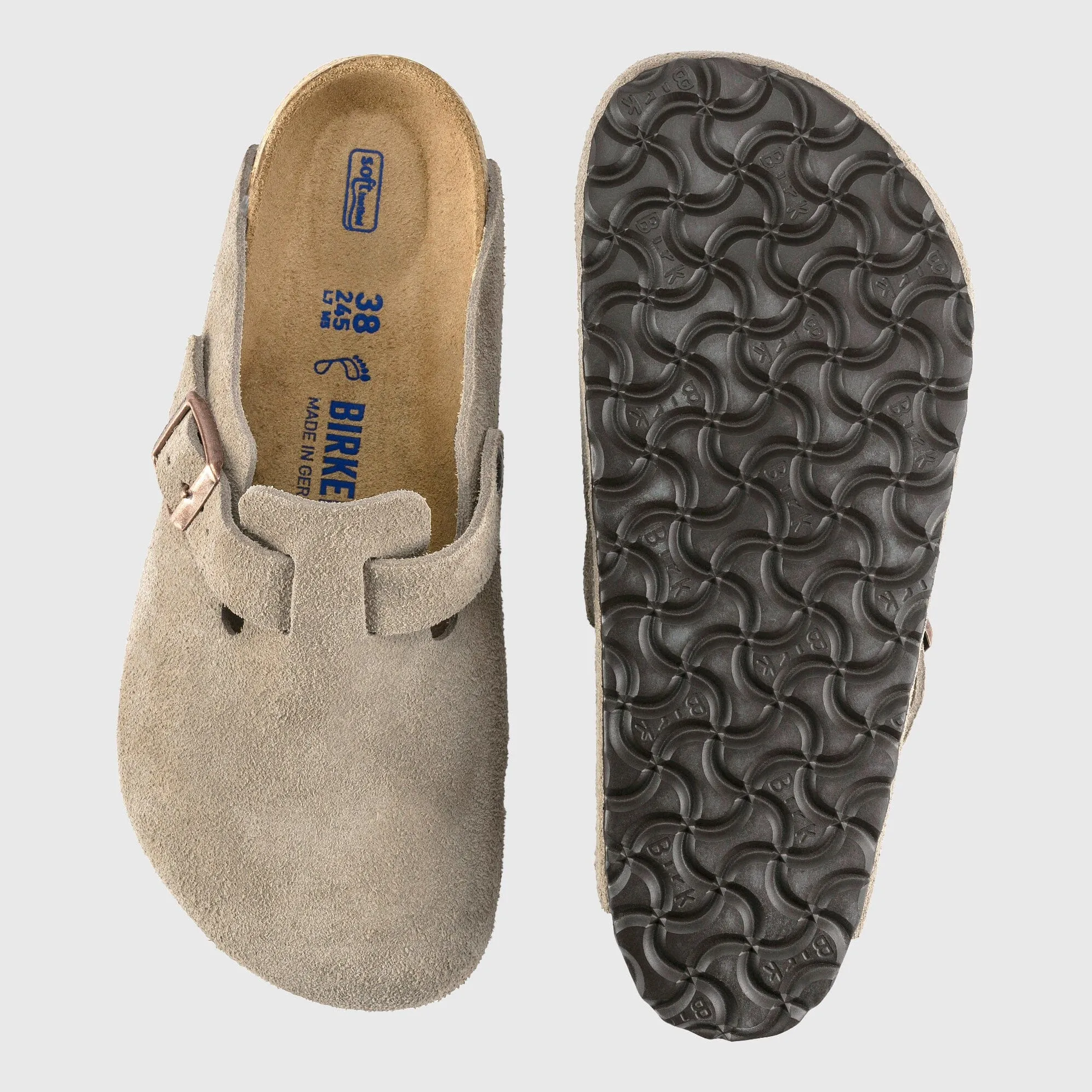 Birkenstock Boston Clog Suede - Taupe