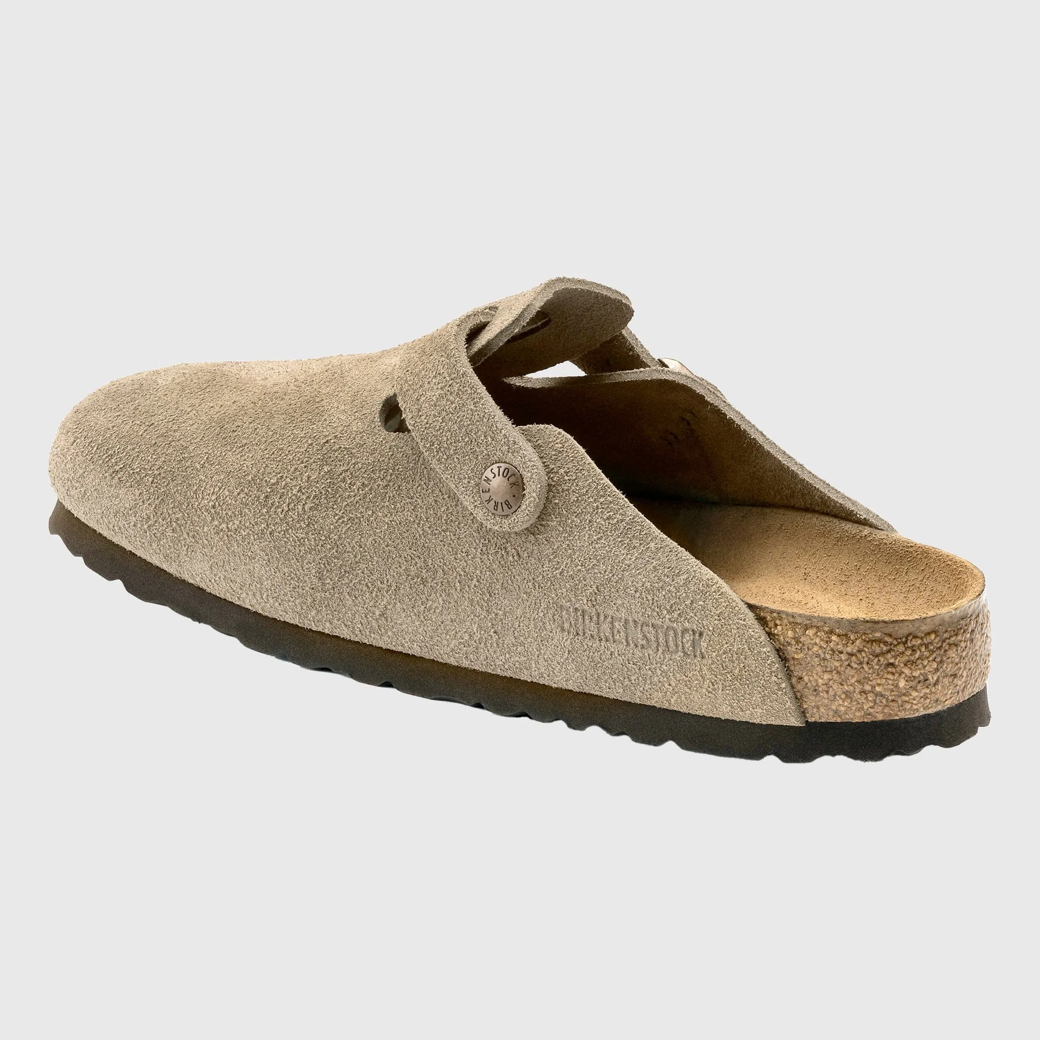 Birkenstock Boston Clog Suede - Taupe