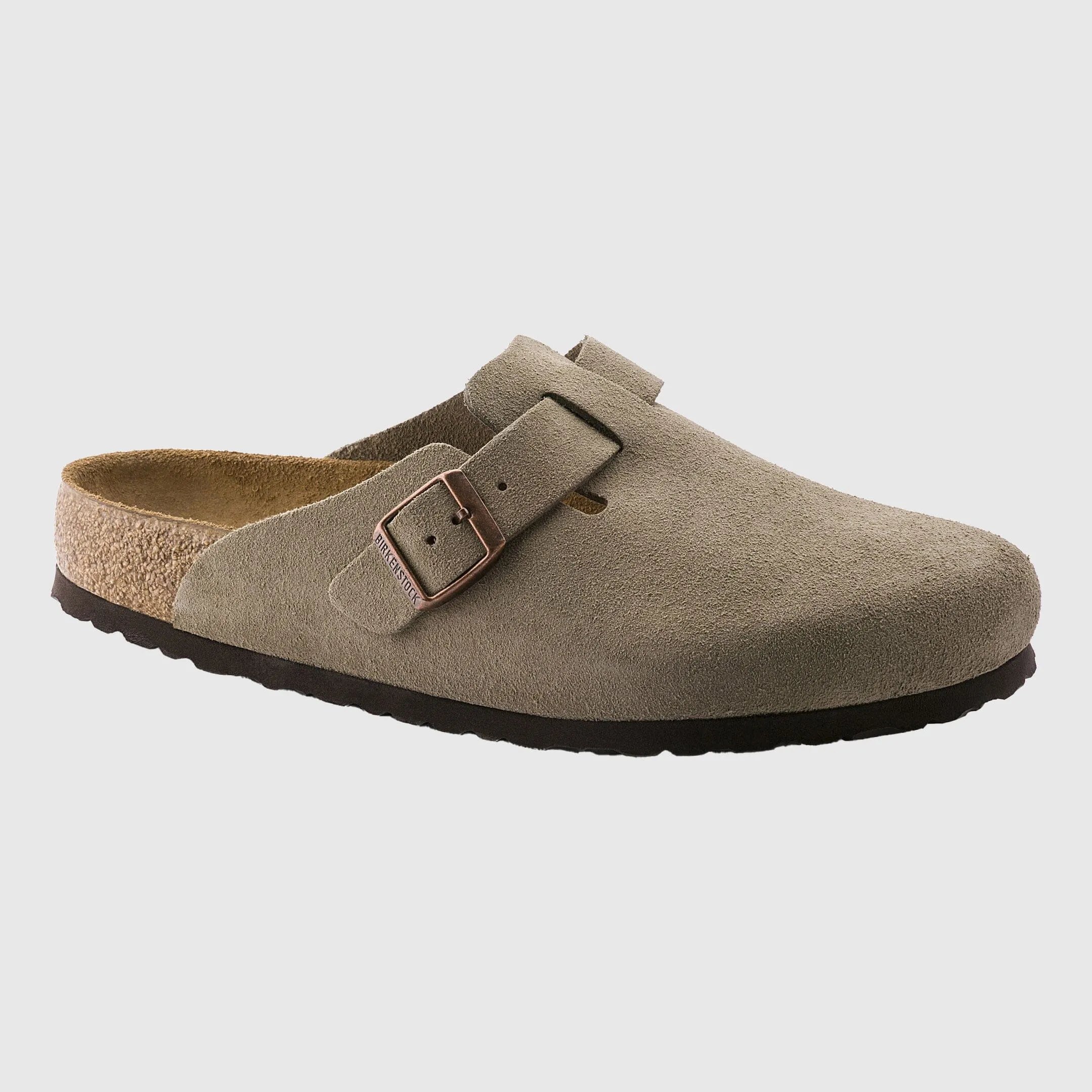 Birkenstock Boston Clog Suede - Taupe