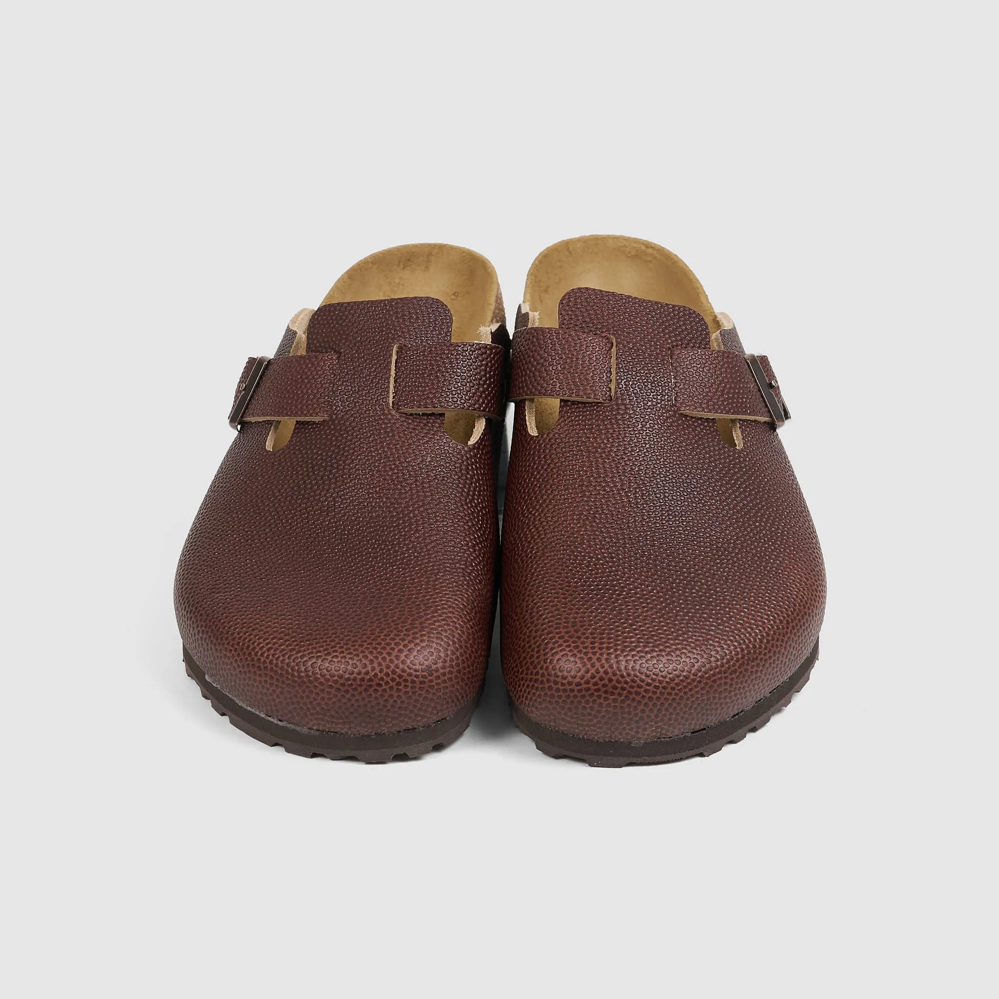 Birkenstock «Boston» Soft Footbed Football Leather Clogs