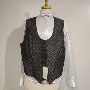 Black and Silver Vest