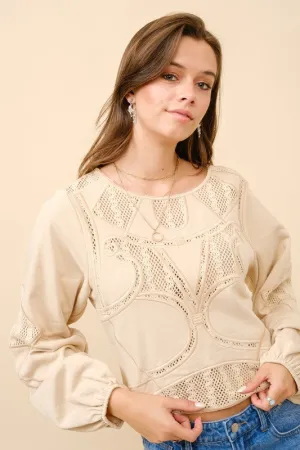 BLB103 - CROCHET SWEATSHIRT