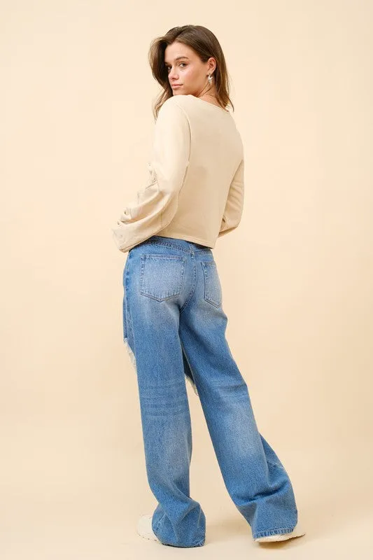 BLB103 - CROCHET SWEATSHIRT