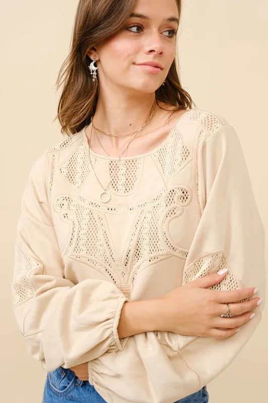 BLB103 - CROCHET SWEATSHIRT