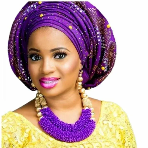 Breathtaking Lovely Gold And Purple Color Adornment