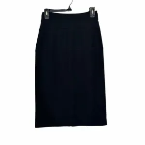 ✨Calvin Klein  Size 4/ S Women Designer Formal Black Wool Pencil Skirt✨