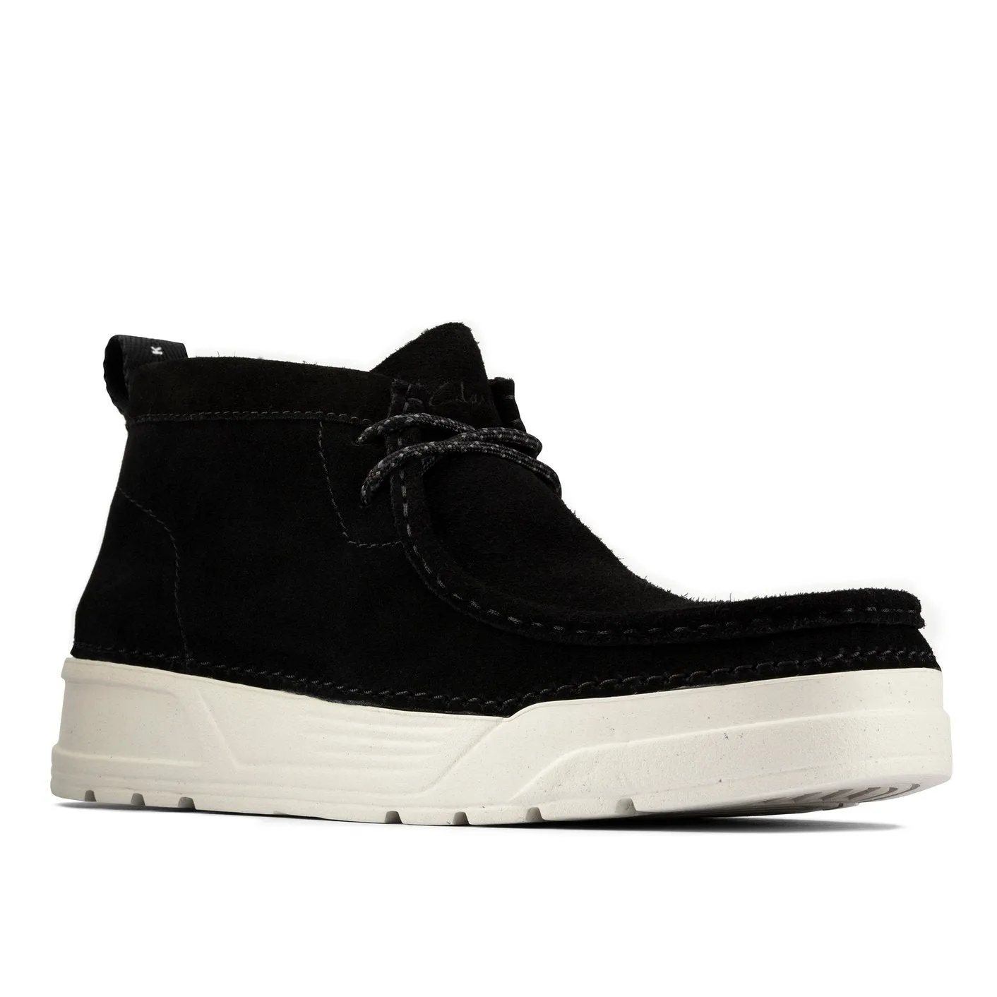 Clarks Mens Original Wallabee Boots Black Suede