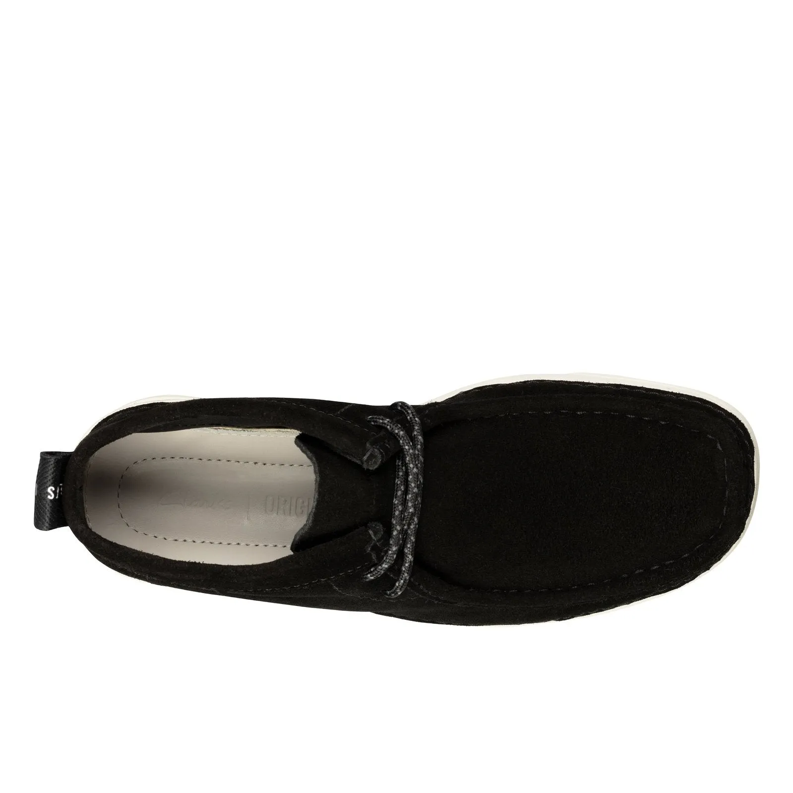 Clarks Mens Original Wallabee Boots Black Suede