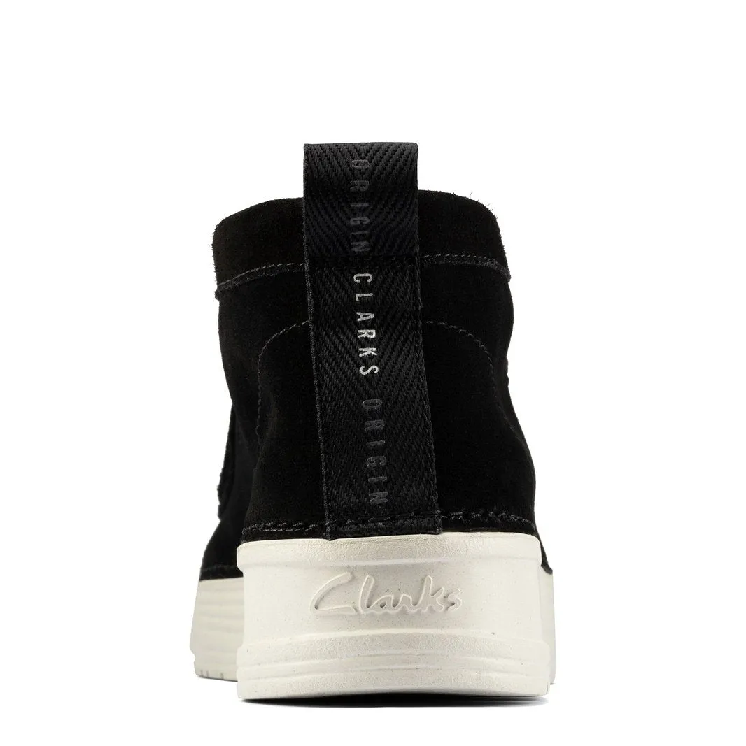 Clarks Mens Original Wallabee Boots Black Suede