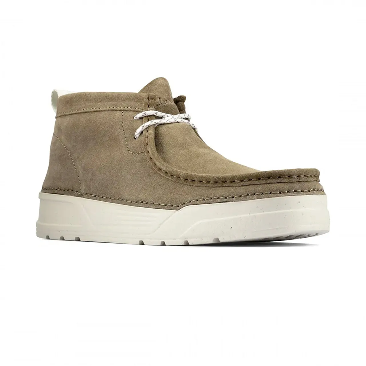 Clarks Mens Original Wallabee Boots Olive Suede