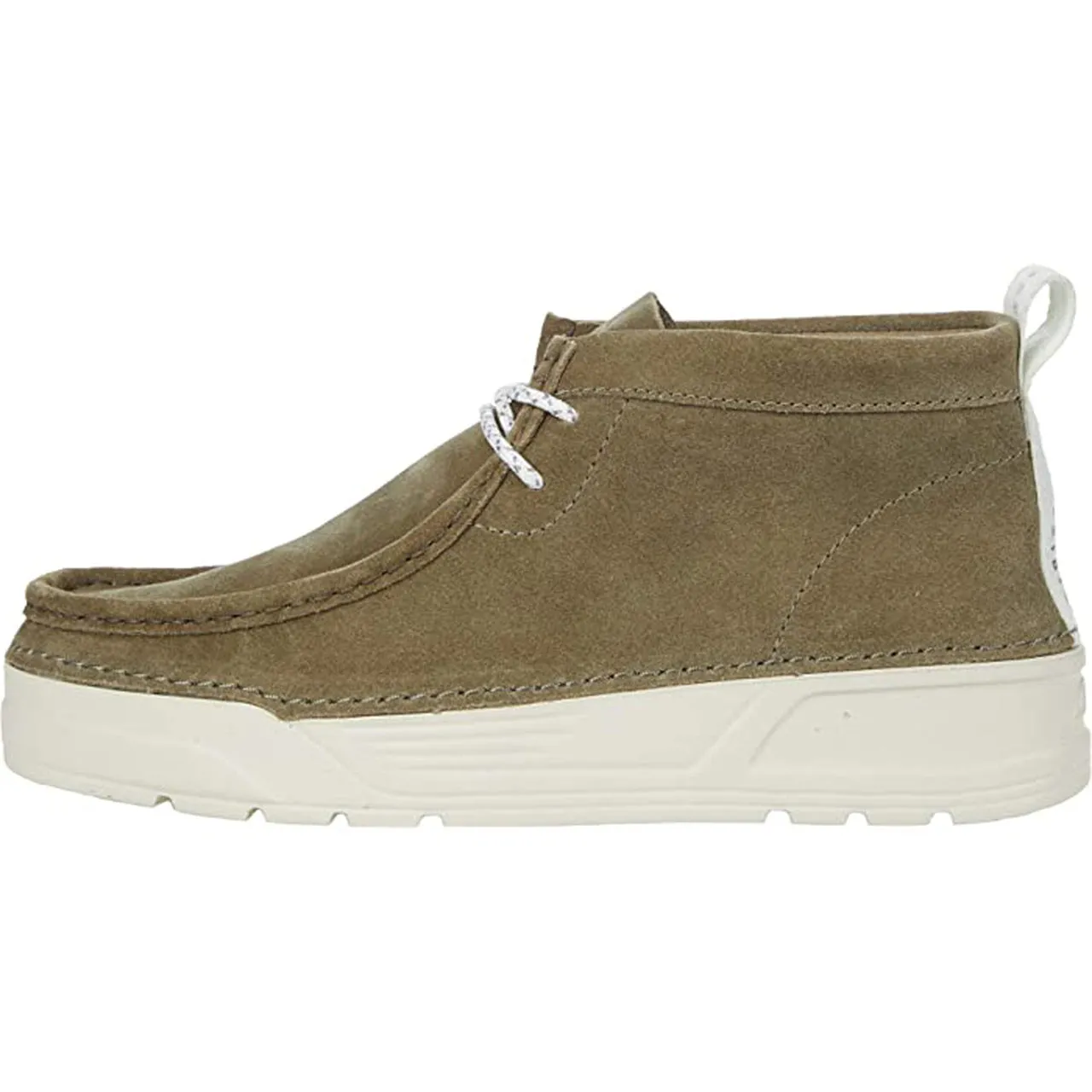 Clarks Mens Original Wallabee Boots Olive Suede
