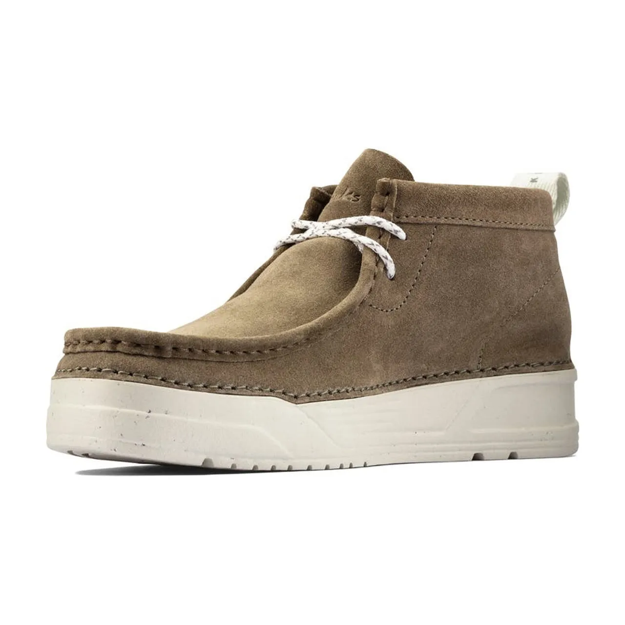 Clarks Mens Original Wallabee Boots Olive Suede