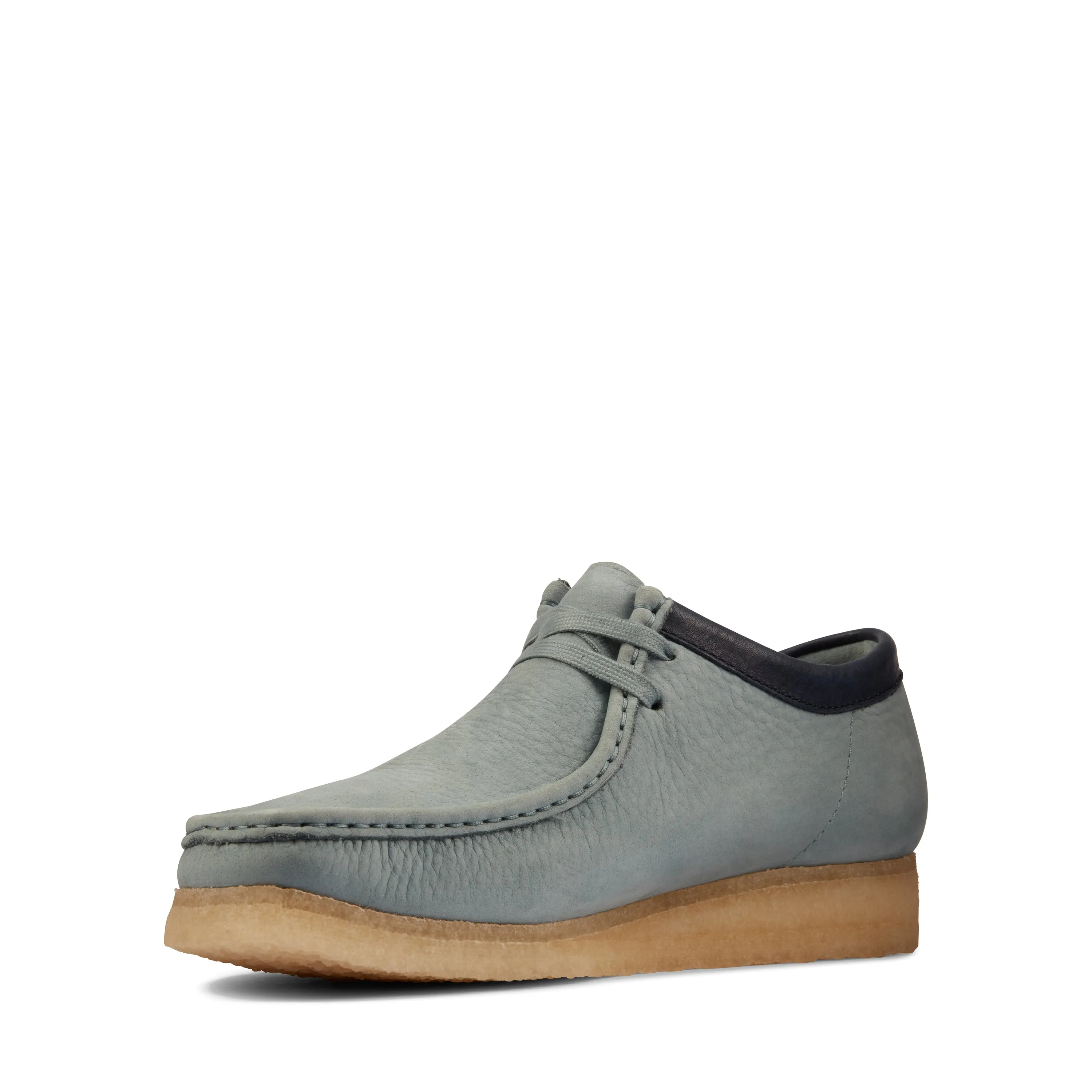 Clarks Mens Shoes Wallabee Sage Nubuck