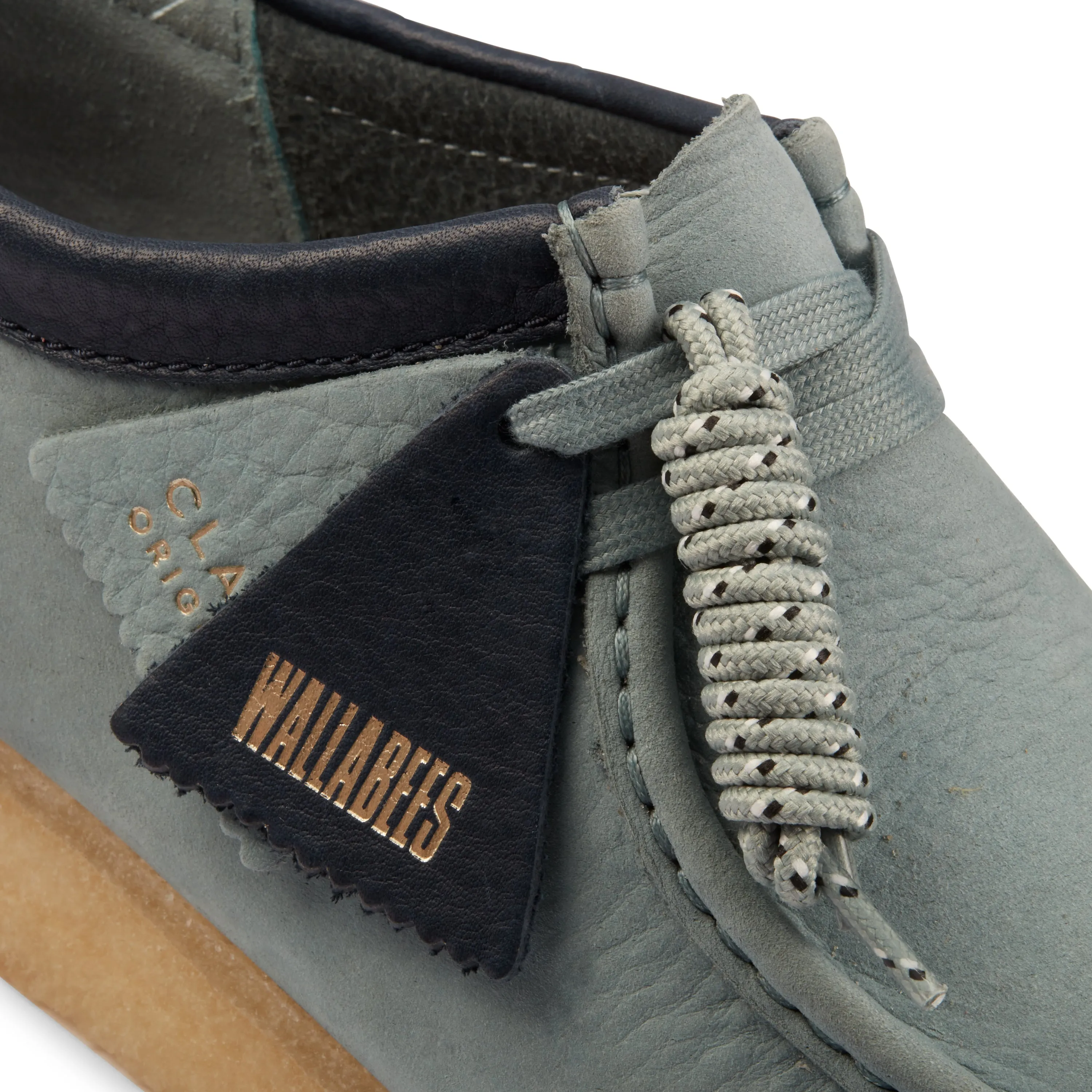 Clarks Mens Shoes Wallabee Sage Nubuck