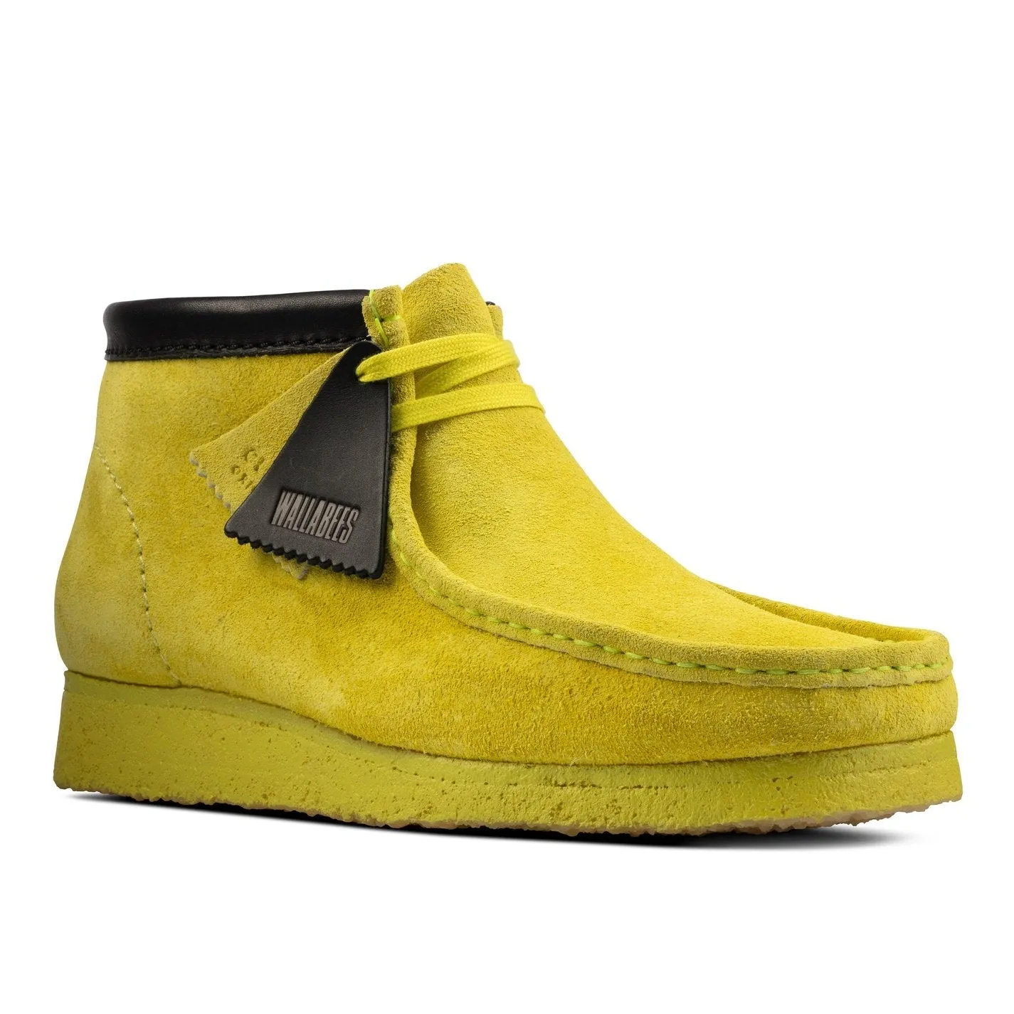 Clarks Mens Wallabee Boots Lime