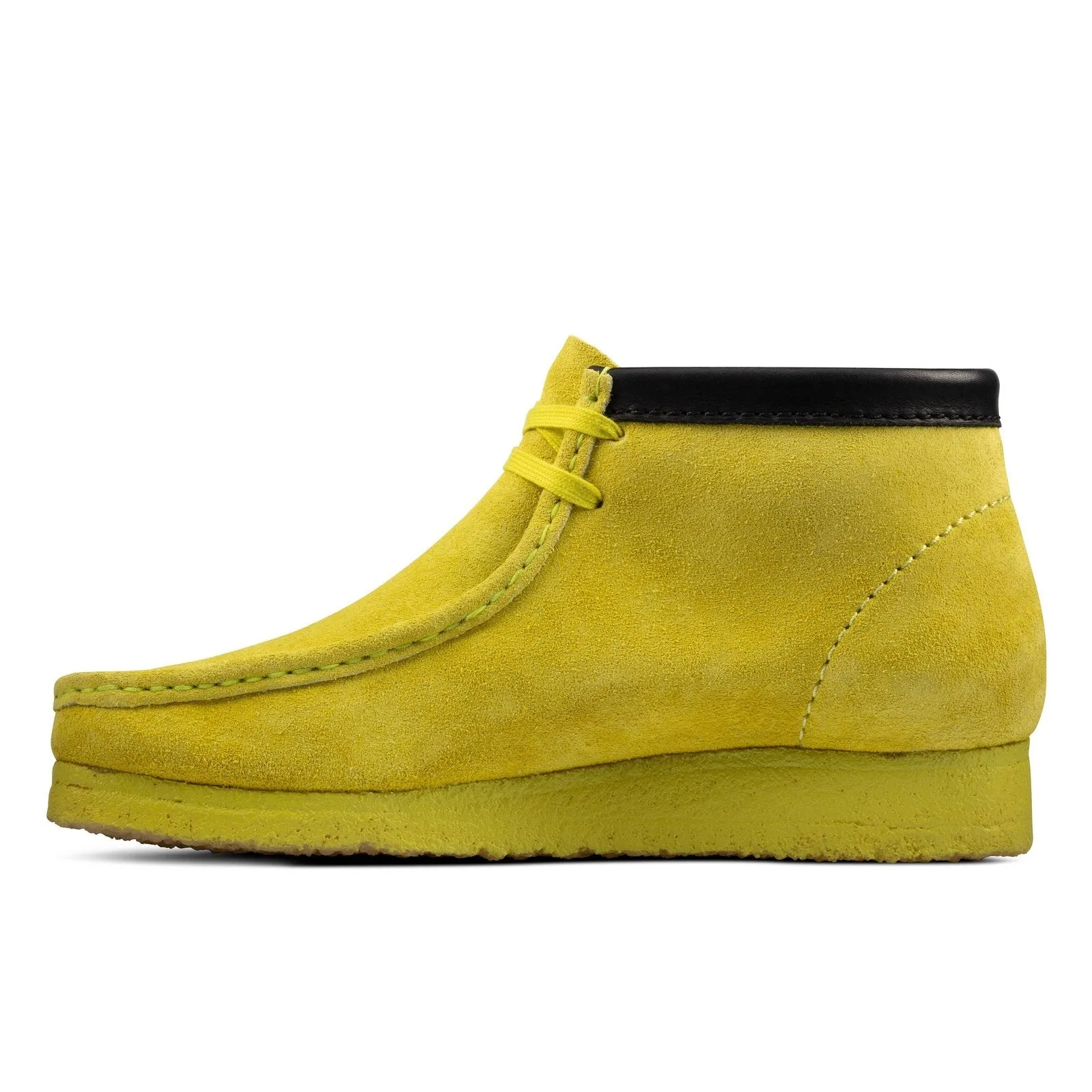 Clarks Mens Wallabee Boots Lime