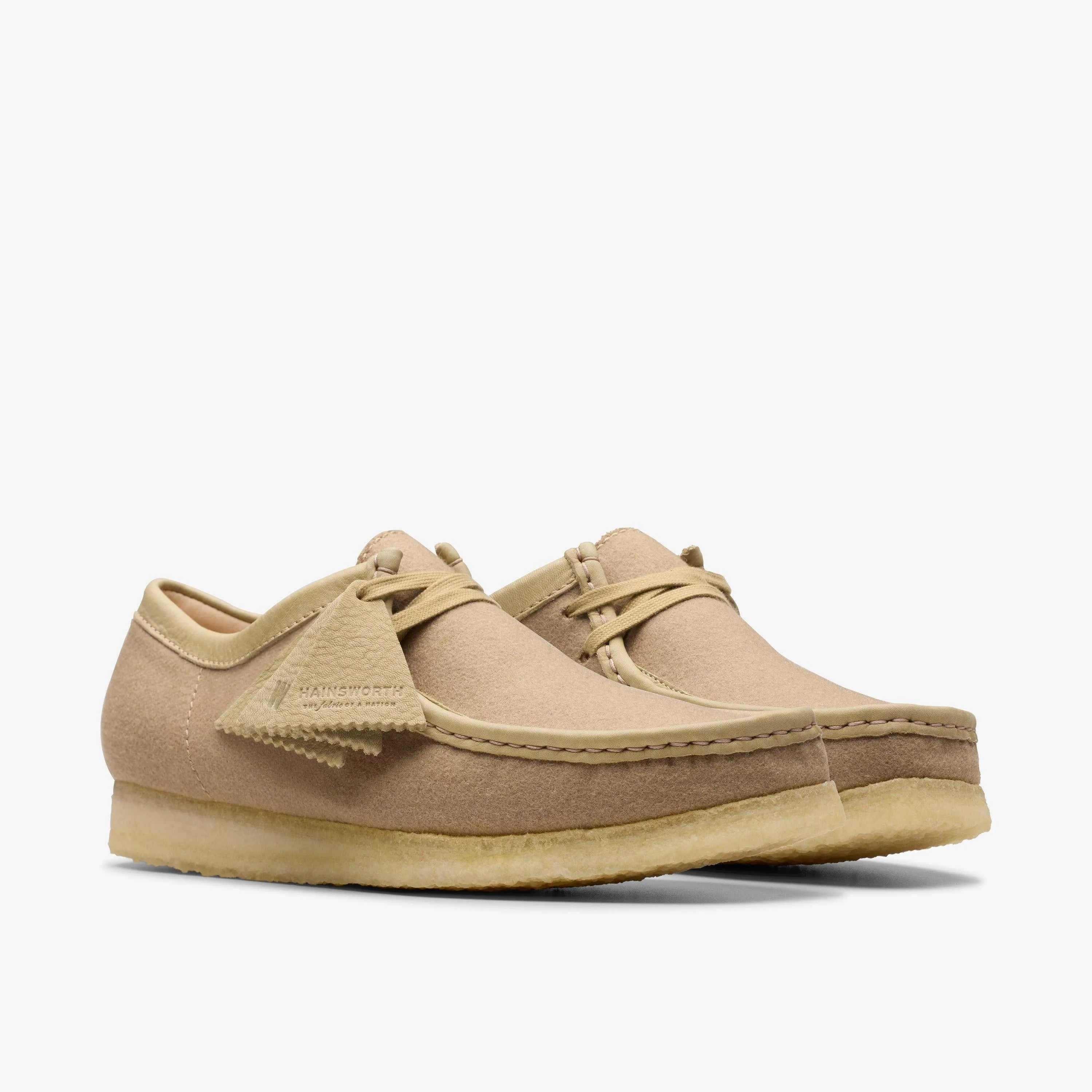 Clarks Men's Wallabee Camel Wool 26178212