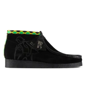 Clarks Mens Wallabee Jamaica Bee Boots Black/Multi