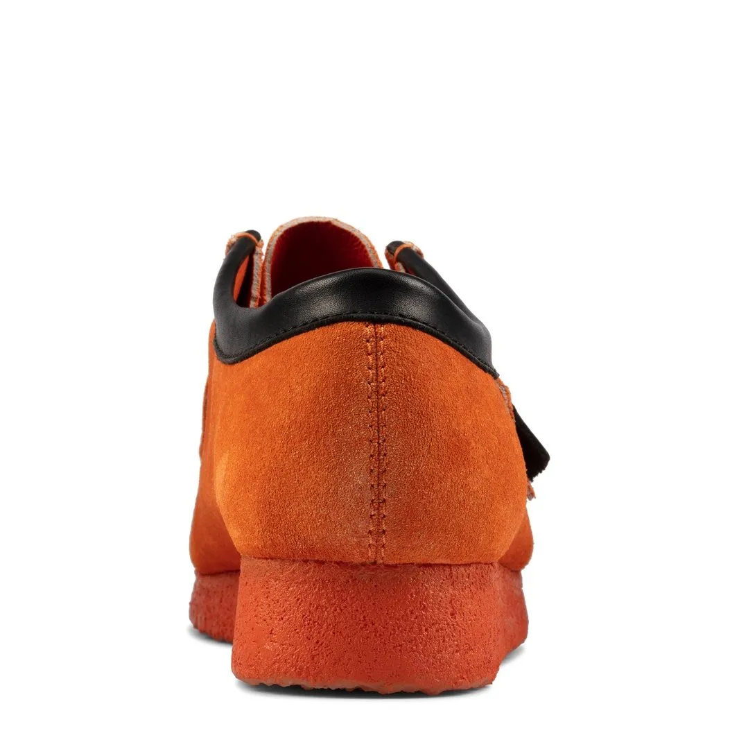 Clarks Mens Wallabee Shoes Orange