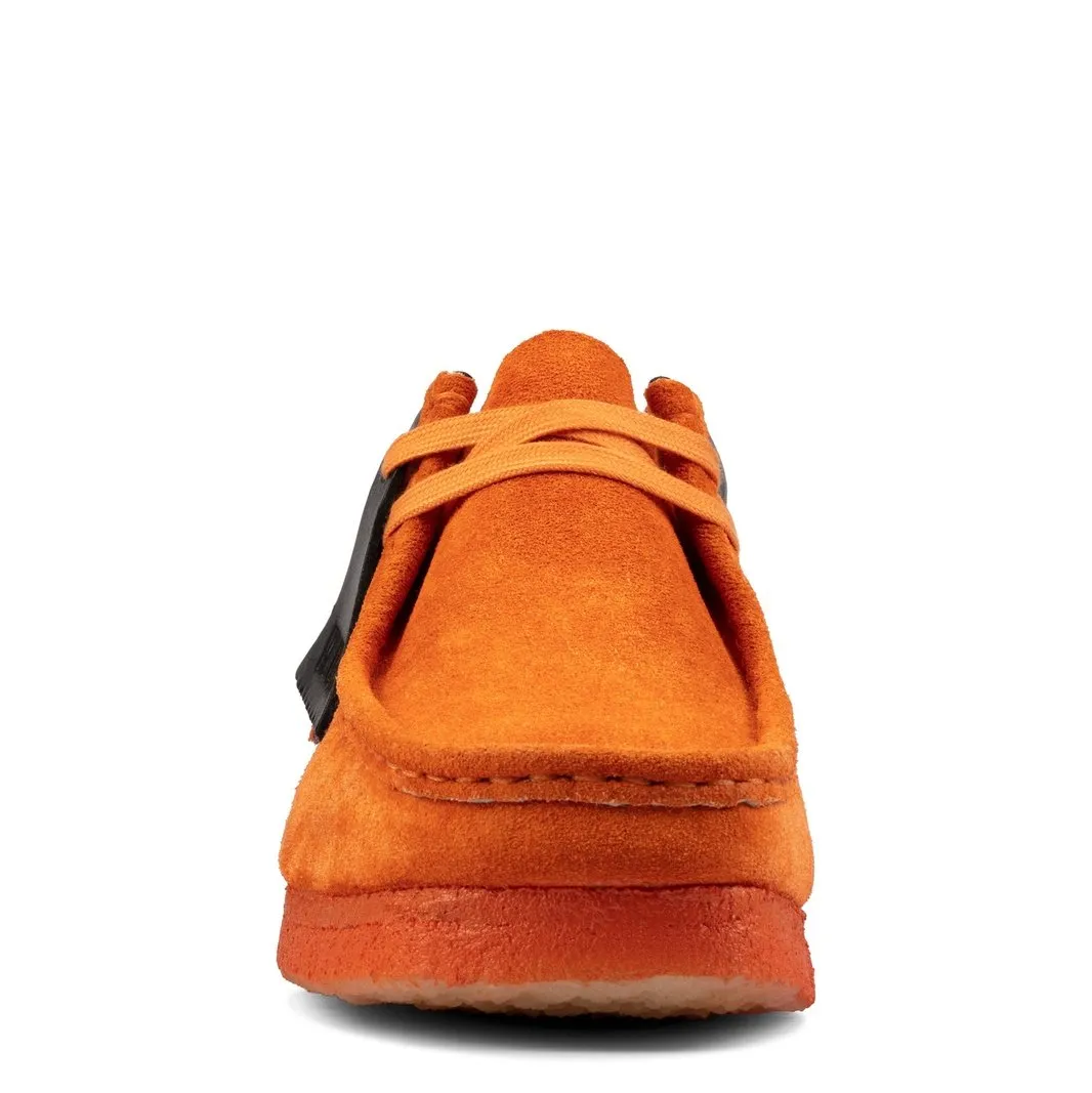 Clarks Mens Wallabee Shoes Orange