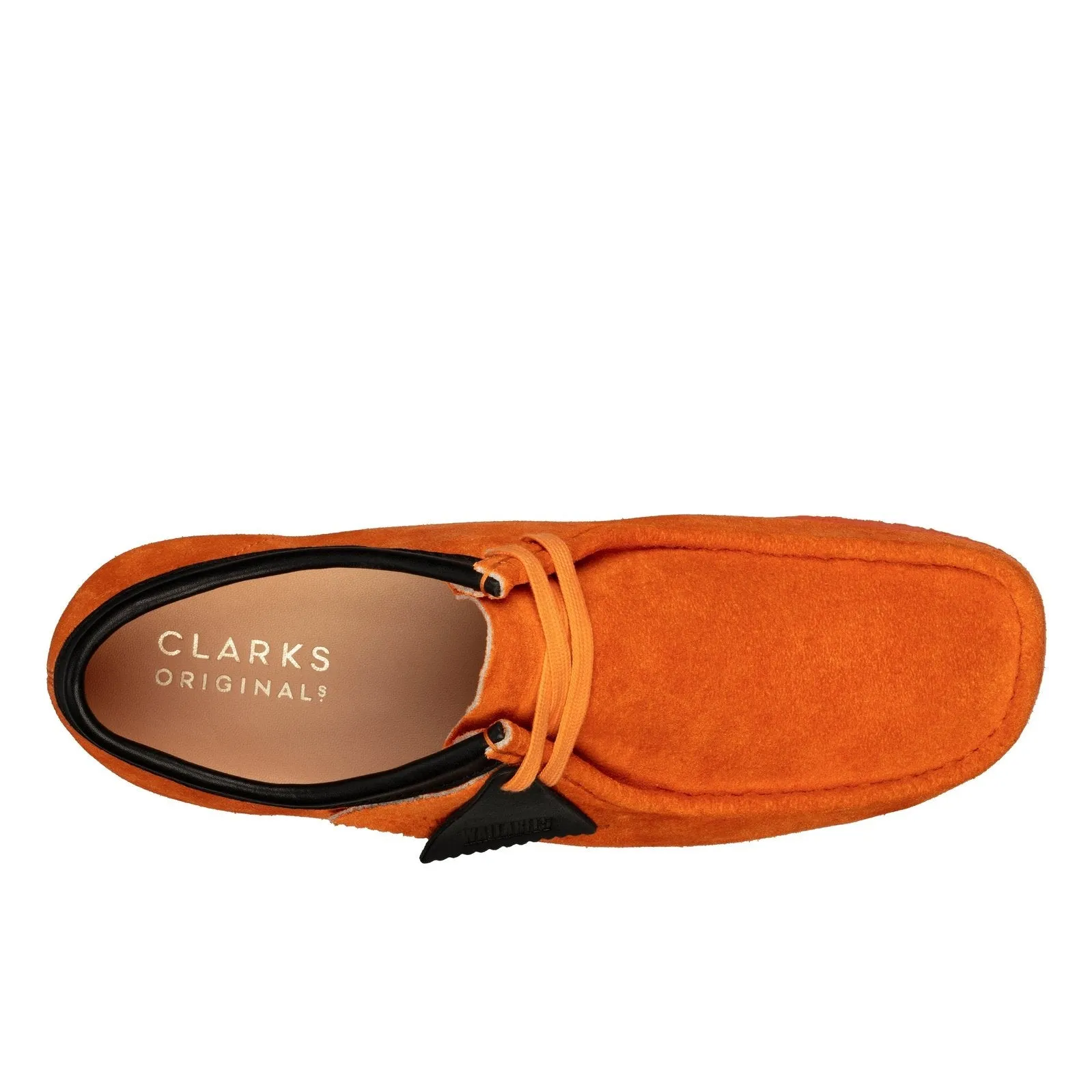 Clarks Mens Wallabee Shoes Orange