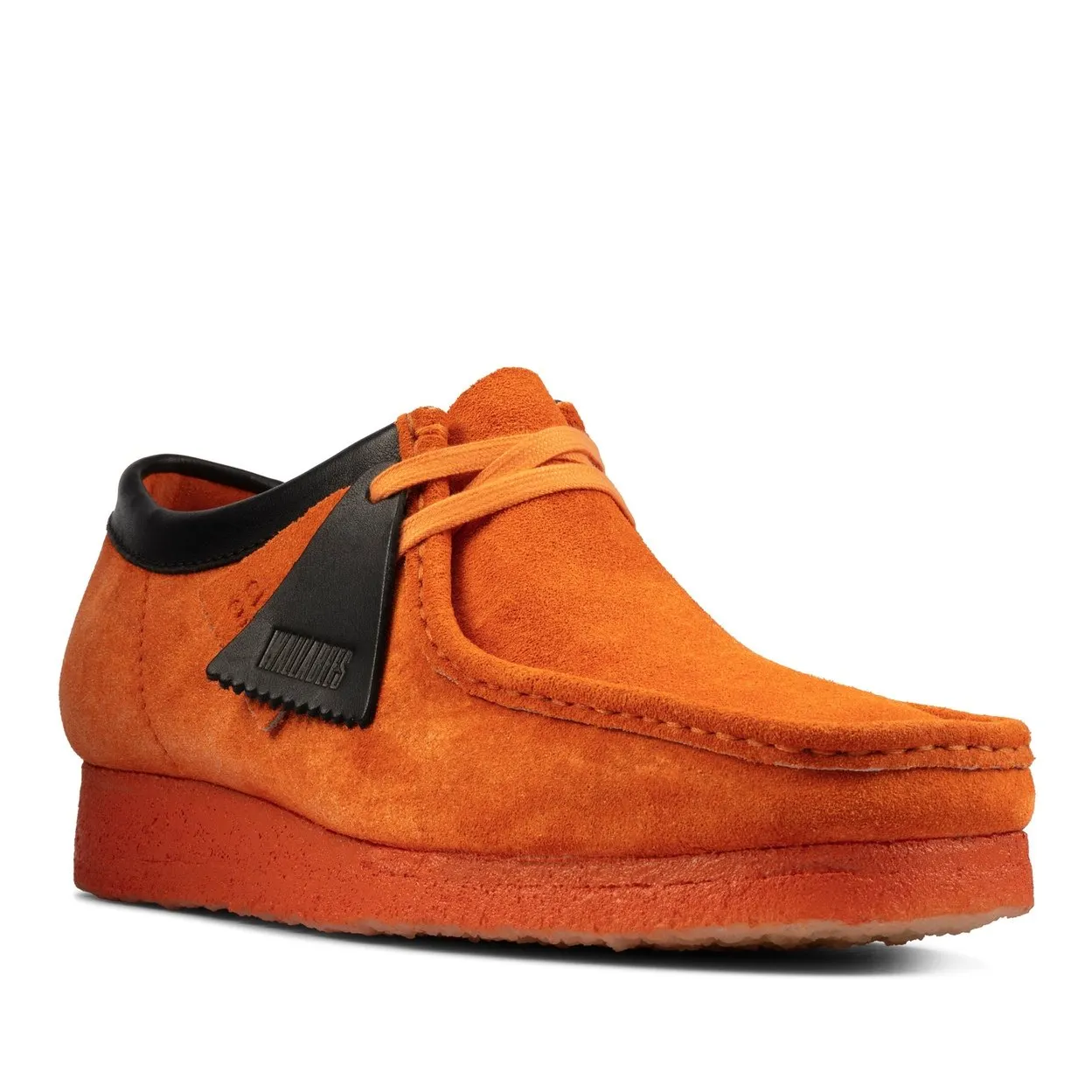 Clarks Mens Wallabee Shoes Orange