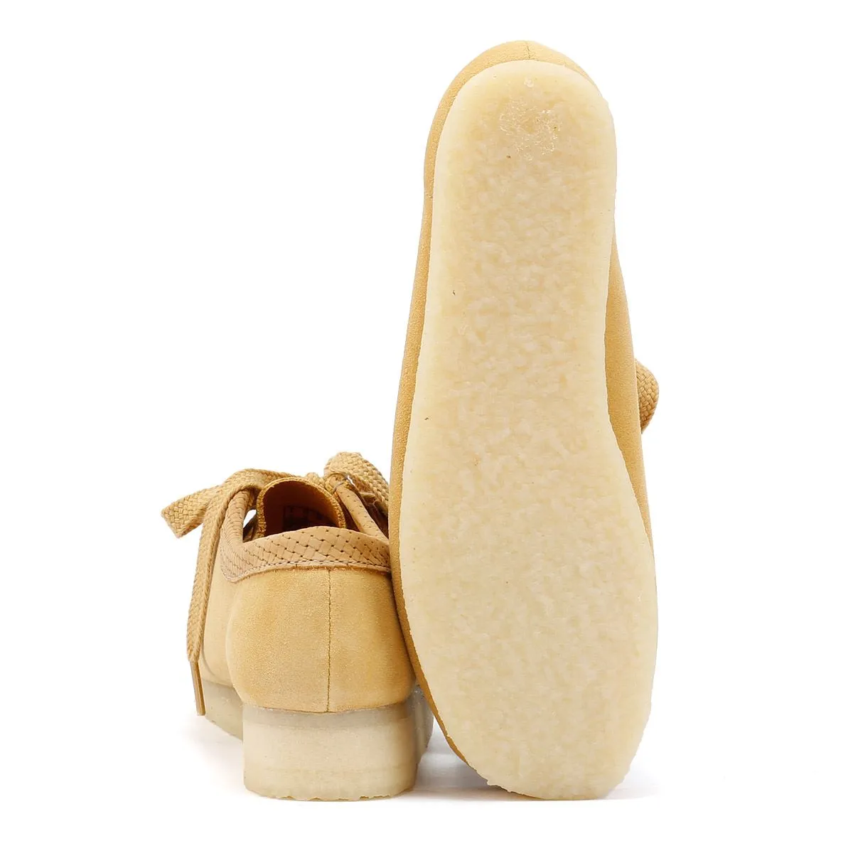 Clarks Originals Wallabee Suede Women's Golden Tan Shoes
