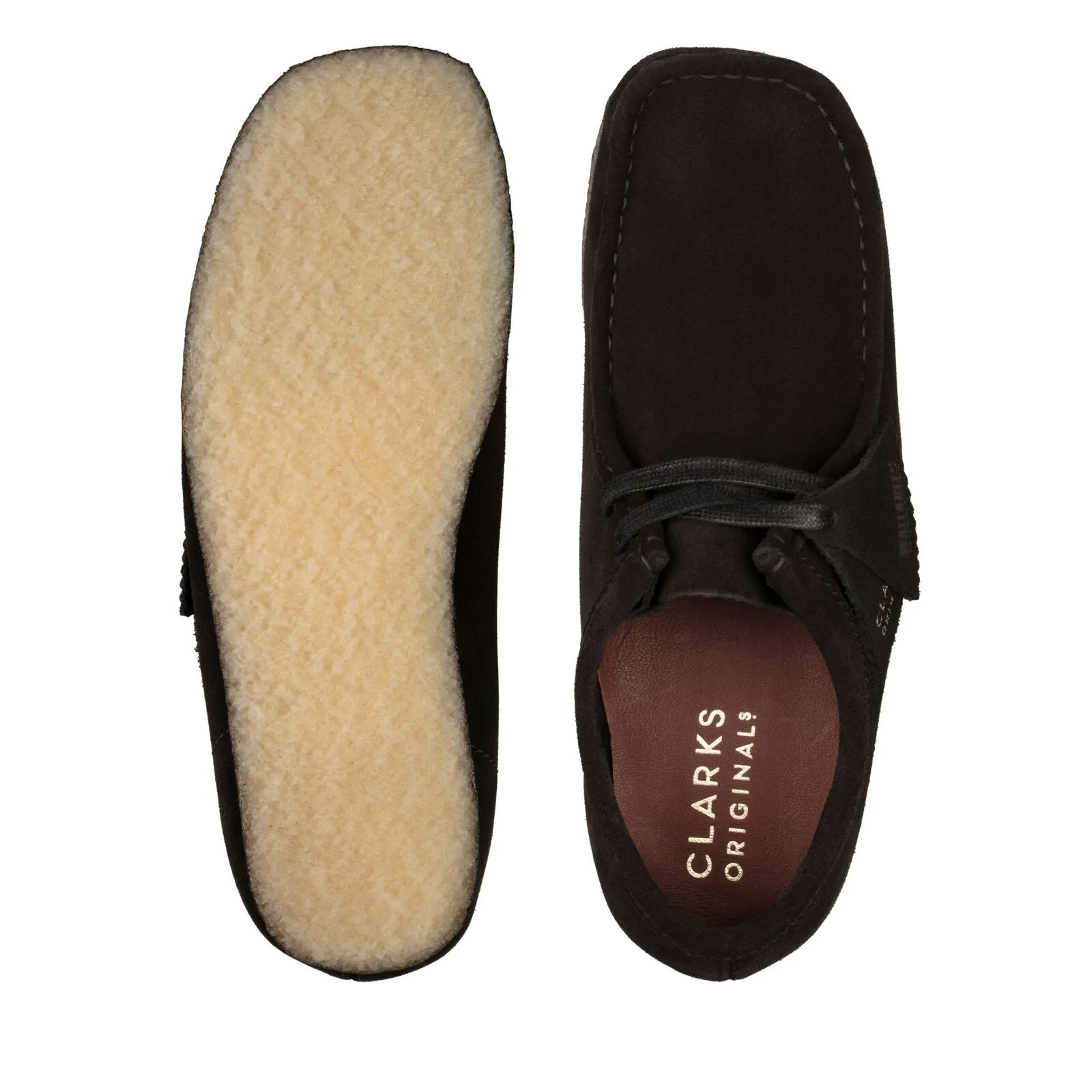 Clarks Women Wallabee Black Suede 26155522