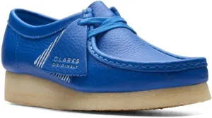 Clarks Women Wallabee Bright Blue Leather 26174009