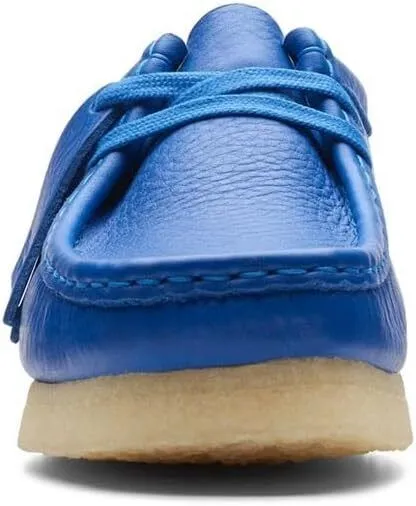 Clarks Women Wallabee Bright Blue Leather 26174009