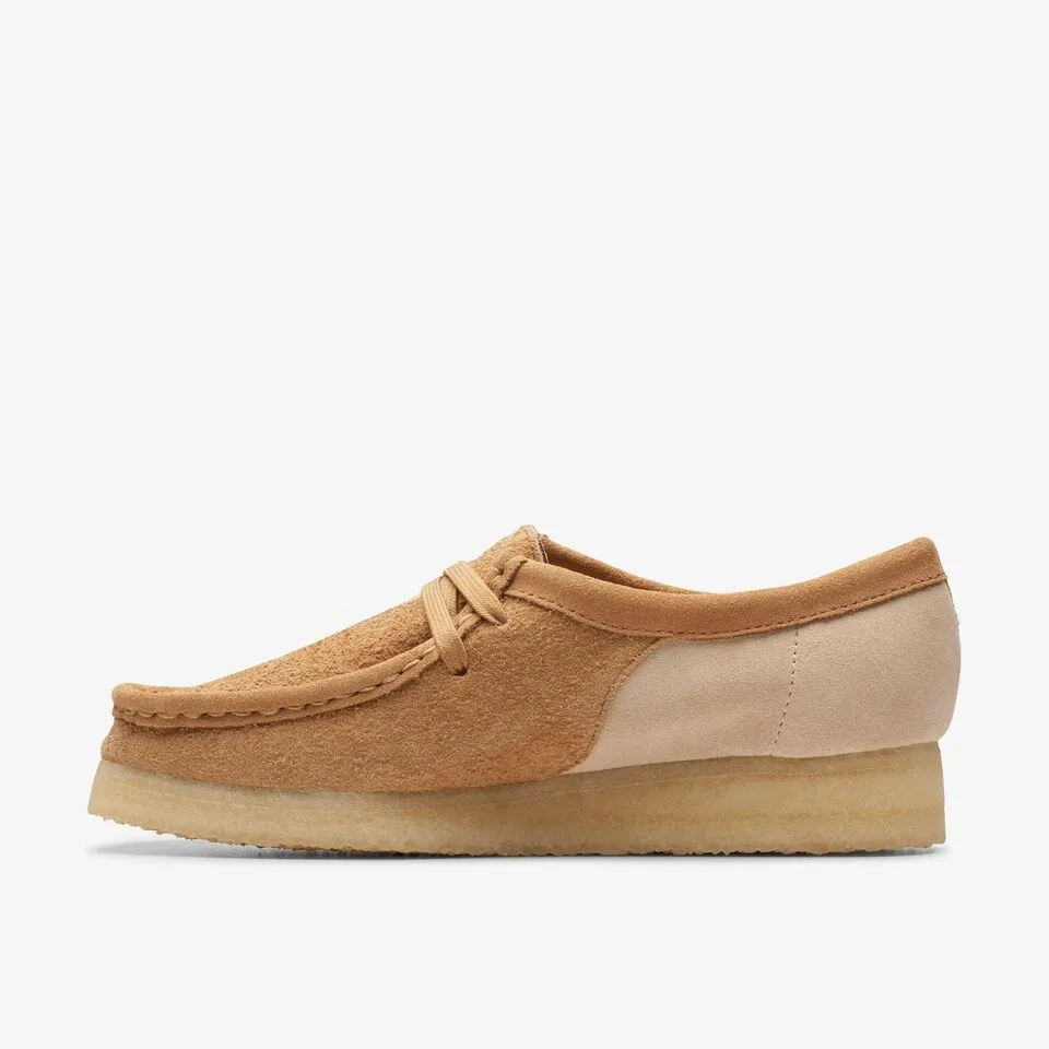 Clarks Women Wallabee Mid Tan Combi 26176524
