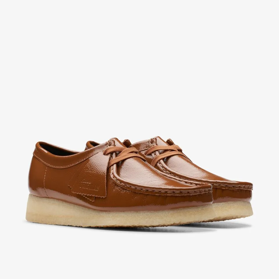 Clarks Women's Wallabee Dusk Brown Pat 26176553
