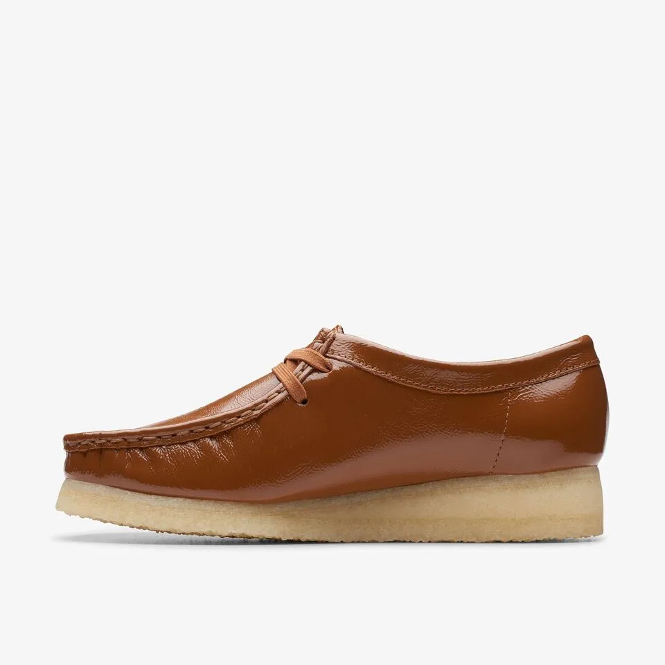 Clarks Women's Wallabee Dusk Brown Pat 26176553