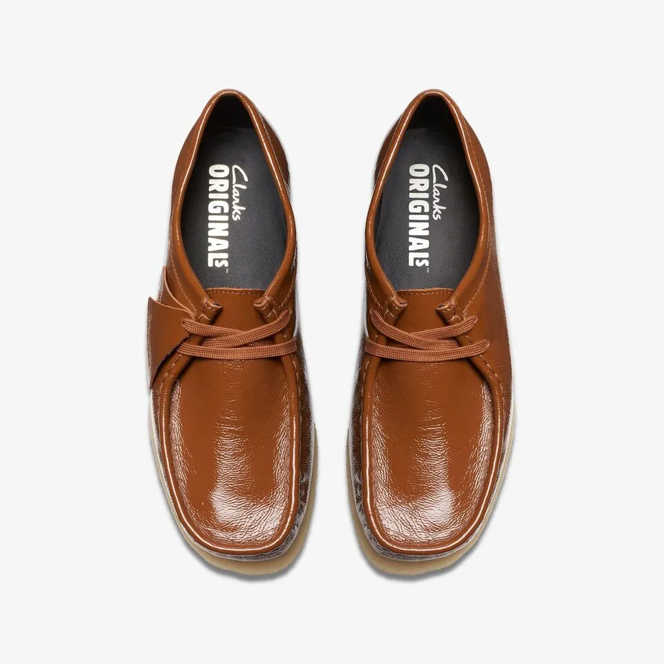 Clarks Women's Wallabee Dusk Brown Pat 26176553