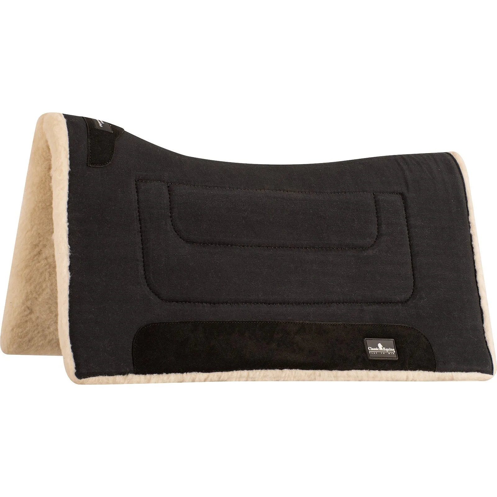 Classic Equine 3/4" Performance Trainer Saddle Pad- Black
