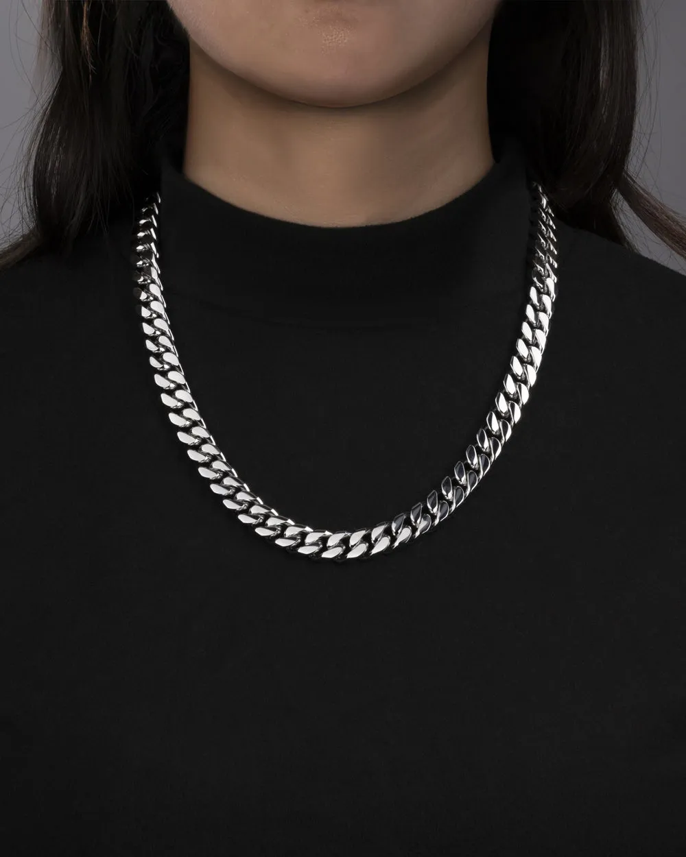 CLEAN BOXED CUBANA CHAIN. - 11MM