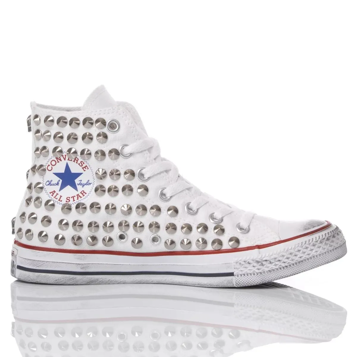 Converse White Studs